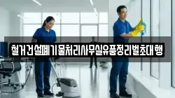 철거건설폐기물처리사무실유품정리벌초대행