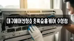 대구에어컨청소 초록숲홈케어 수성점