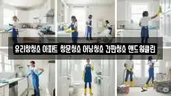 유리창청소 아파트 창문청소 어닝청소 간판청소 앤드원클린