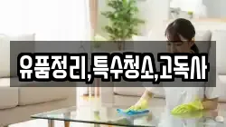유품정리,특수청소,고독사