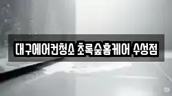 대구에어컨청소 초록숲홈케어 수성점