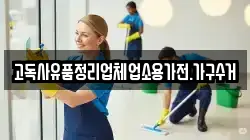 고독사유품정리업체업소용가전.가구수거