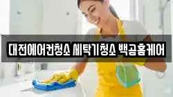 대전에어컨청소 세탁기청소 백곰홈케어