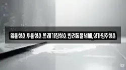 원룸청소.투룸청소.쓰레기집청소.반려동물냄새,상가입주청소