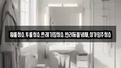 원룸청소.투룸청소.쓰레기집청소.반려동물냄새,상가입주청소