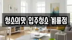 청소의맛 입주청소 계룡점