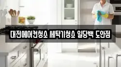 대전에어컨청소 세탁기청소 일당백 도안점