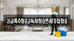 긴급특수청소고독사청소쓰레기집청소