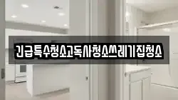 긴급특수청소고독사청소쓰레기집청소
