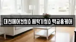 대전에어컨청소 세탁기청소 백곰홈케어