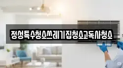 정성특수청소쓰레기집청소고독사청소