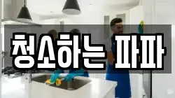 청소하는 파파