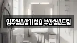 입주청소상가청소 부산청소드림