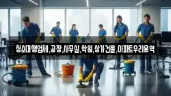 청소대행업체,공장,사무실,학원,상가건물,아파트우리용역
