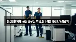 청소대행업체,공장,사무실,학원,상가건물,아파트우리용역