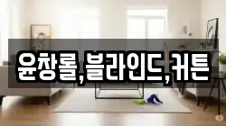 윤창롤,블라인드,커튼