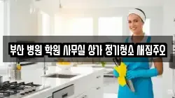부산 병원 학원 사무실 상가 정기청소 새집주오
