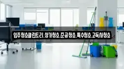 입주청소클린트리.상가청소.준공청소.특수청소.고독사청소