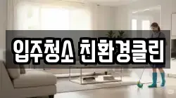 입주청소 친환경클린