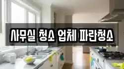사무실 청소 업체 파란청소