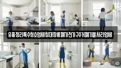 유품정리특수청소업체침대장롱폐가전가구수거폐기물처리업체