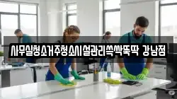 사무실청소거주청소시설관리쓱싹뚝딱 강남점
