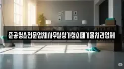 준공청소전문업체사무실상가청소폐기물처리업체