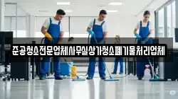 준공청소전문업체사무실상가청소폐기물처리업체