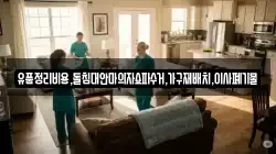유품정리비용,돌침대안마의자쇼파수거,가구재배치,이사폐기물