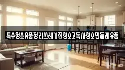 특수청소유품정리쓰레기집청소고독사청소민들레유품
