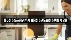 특수청소유품정리쓰레기집청소고독사청소민들레유품