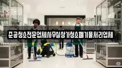 준공청소전문업체사무실상가청소폐기물처리업체