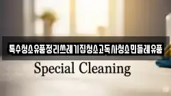 특수청소유품정리쓰레기집청소고독사청소민들레유품