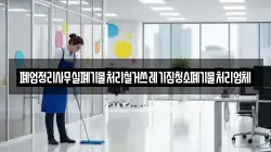폐업정리사무실폐기물처리철거쓰레기집청소폐기물처리업체