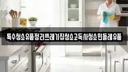 특수청소유품정리쓰레기집청소고독사청소민들레유품