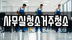 사무실청소거주청소