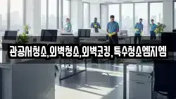 관공서청소,외벽청소,외벽코킹,특수청소엠지엠