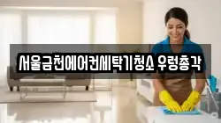 서울금천에어컨세탁기청소 우렁총각