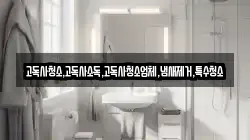 고독사청소,고독사소독,고독사청소업체,냄새제거,특수청소