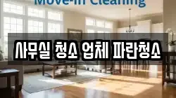 사무실 청소 업체 파란청소