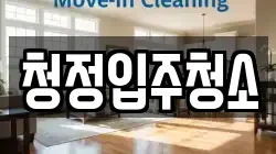 청정입주청소