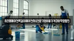 시스템에어컨벽걸이에어컨청소전문기업비용가격대량작업할인