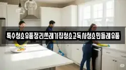 특수청소유품정리쓰레기집청소고독사청소민들레유품