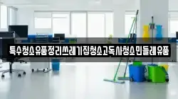 특수청소유품정리쓰레기집청소고독사청소민들레유품