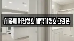 세종에어컨청소 세탁기청소 그린존