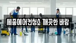 세종에어컨청소 깨끗한 바람