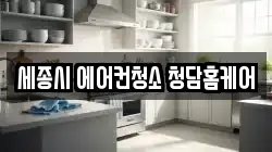 세종시 에어컨청소 청담홈케어