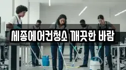 세종에어컨청소 깨끗한 바람