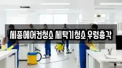 세종에어컨청소 세탁기청소 우렁총각