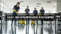 성실관리,건물상가사무실병원학원공장빌라계단정기청소용역업체